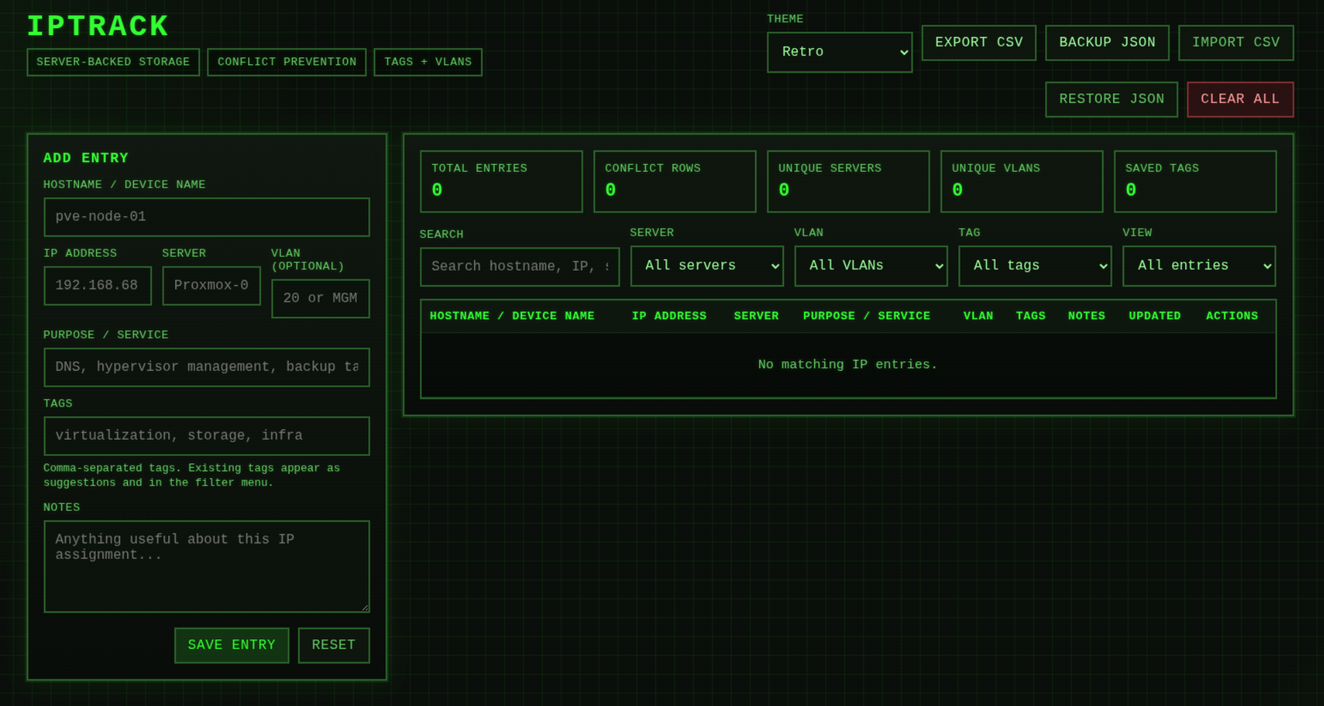 IPTrack Screenshot